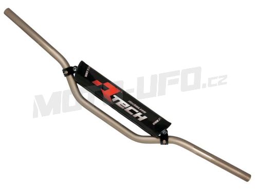 Řídítka (Michael P.) o průměru 22 mm s hrazdou a chráničem, RTECH (barva titanová)
