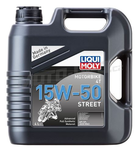 LIQUI MOLY Motorbike 4T 15W50 Street, polosyntetický motorový olej 4 l
