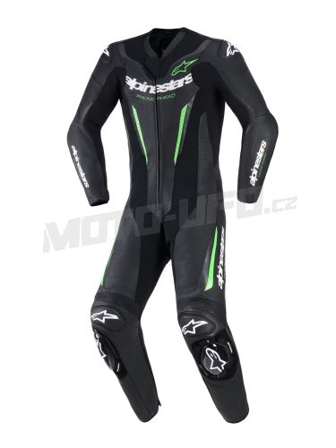 Jednodílná kombinéza GP FORCE V2, ALPINESTARS (černá/zelená) 2027