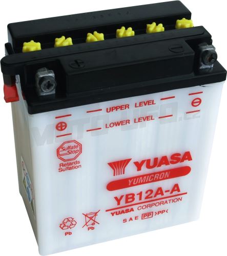 YUASA baterie YB12A-A (12V 12,6Ah)