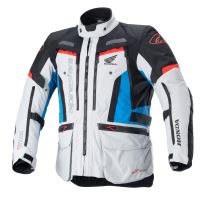 Bunda BOGOTA PRO DRYSTAR HONDA kolekce, ALPINESTARS (světle šedá/červená fluo/modrá/černá) 2026