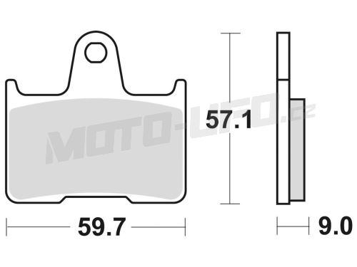 Brzdové destičky, BRAKING (semi-metalická směs SM1) 2 ks v balení