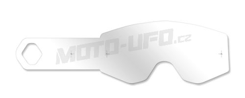 Strhávací slídy plexi pro brýle FLY RACING, FLY RACING dětské (10 vrstev v balení, čiré)
