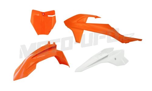 Sada plastů KTM, RTECH (oranžovo-bílá, 4 díly)