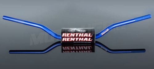 RENTHAL řidítka 28,6mm FATBAR 827-01 modré (tvar Stewart, KTM 13-15, Husqvarna 14-)