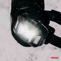 Čelovka akumulátorová 2× XPG + 10 SMD, 1800 mAh SUPER BRIGHT (6)