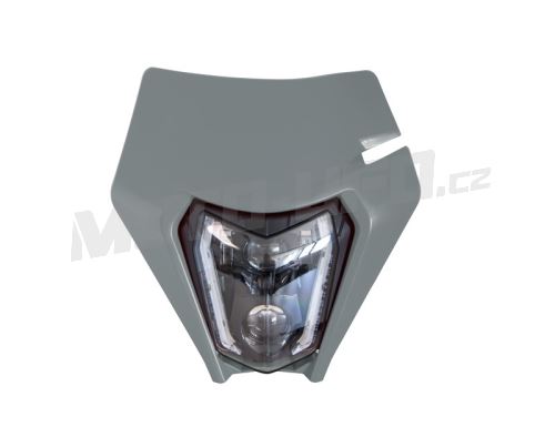 Přední maska vč. LED světla KTM, RTECH (šedá)