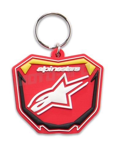 Klíčenka PLATE, ALPINESTARS (červená/žlutá fluo/černá)