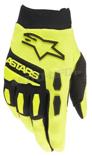 Rukavice FULL BORE, ALPINESTARS (žlutá fluo/černá) 2025