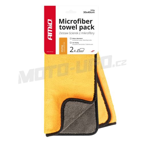 Ručník z mikrovlákna pro sušení 40x30 cm, 600 g (sada 2 ks)