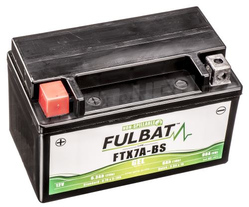 Baterie 12V, FTX7A-BS GEL, 12V, 6Ah, 90A, bezúdržbová GEL technologie 150x87x93 FULBAT (aktivovaná ve výrobě)