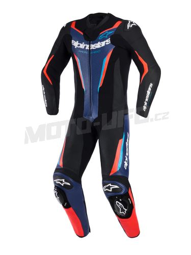 Jednodílná kombinéza GP FORCE V2, ALPINESTARS (černá/modrá/červená fluo) 2027