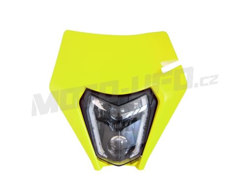 Přední maska vč. LED světla KTM, RTECH (neon žlutá)