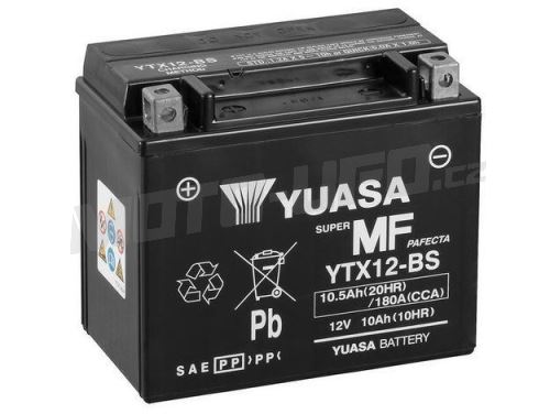 YUASA baterie YTX12-BS (12V 10,5Ah)