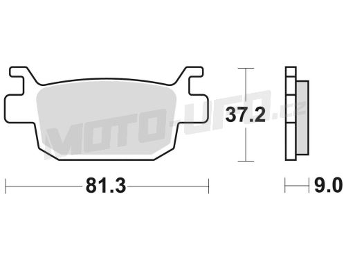 Brzdové destičky, BRAKING (semi-metalická směs SM1) 2 ks v balení