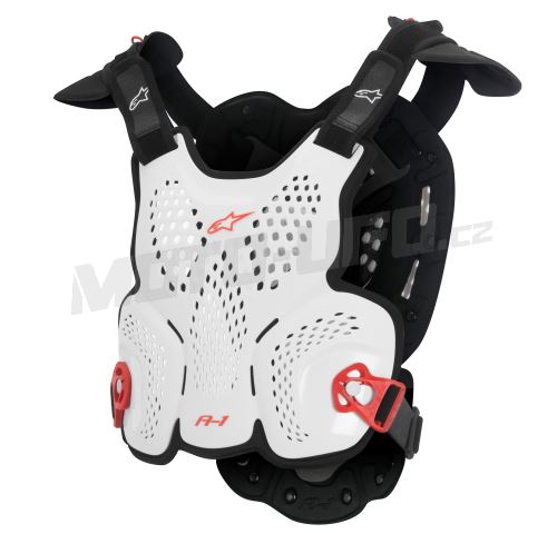 Chránič těla A-1 ROOST GUARD certifikace CE2, ALPINESTARS (bílý/černý/červený) 2027