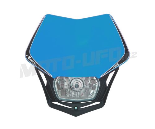 UNI přední maska včetně světla V-FACE LED, RTECH (TM modro-černá)