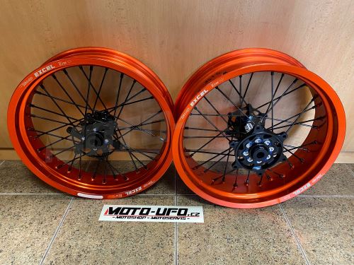 EXCEL G2 ProSeries zakázková supermoto kola KTM/HUSQVARNA/GASGAS oranžová/černá - sada