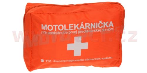 Motolékárnička SK - textilní (výbava dle platné vyhlášky MZ SR 143/2009 z.z., oranžová)