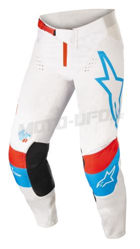 Kalhoty TECHSTAR QUADRO, ALPINESTARS (bílá/modrá neon/červená, vel. 38)