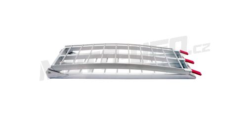Nájezdová rampa - skládací - hliníková široká, Q-TECH (max. nosnost 300 kg, 1 ks)