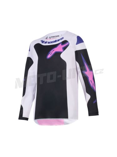 Dres FLUID GRID YOUTH, ALPINESTARS, dětské (černá/světle šedá/fialová) 2026