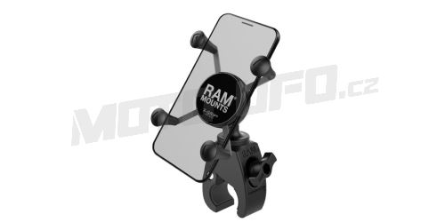 Kompletní sestava držáku pro menší telefony X-Grip se "Snap-Link Tough-Claw" upínaním na řidítka, RAM Mounts