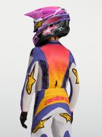 Dres FLUID DRAG YOUTH, ALPINESTARS, dětské (světle šedá/fialová/zlatá) 2027 (8)