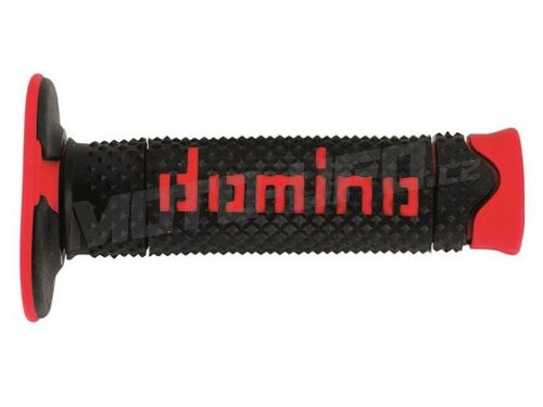 Gripy A260 (offroad) délka 120 mm, DOMINO (černo-červené)