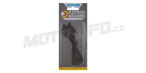 Prodloužený kabel pro nabíječky Maximiser a Oximiser, OXFORD (s konektorem ze standard EU na SAE, délka kabelu 0,5 m)