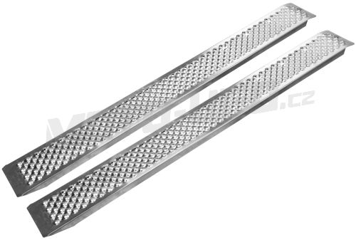 Nájezdová rampa hliníková - dlouhá, Q-TECH (max. nosnost 400 kg, 1 pár)