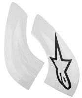 Plastové kryty pro krční chrániče BNS PRO, ALPINESTARS (bílé)