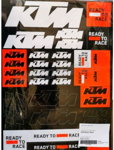 KTM plato samolepek team sticker