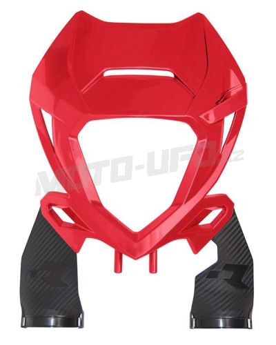 Přední maska enduro BETA včetně krytů horního uložení vidlic, RTECH (červená, černá)