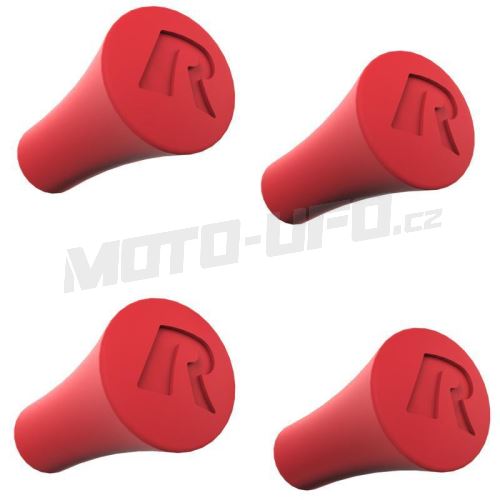 Náhradní gumové koncovky pro držáky X-Ggrip, 4ks,(červené) RAM Mounts