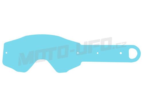 Strhávací slídy plexi pro brýle ETHEN řady 06, Q-TECH (10 vrstev v balení, čiré)