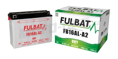 Baterie 12V, YB16AL-A2, 16,8Ah, 175A, konvenční 207x71,5x164 FULBAT (vč. balení elektrolytu)
