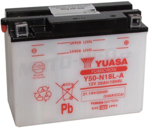 YUASA baterie Y50-N18L-A (12V, 20Ah)