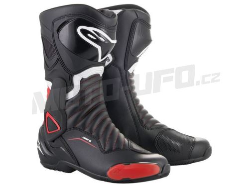 Boty S-MX 6, ALPINESTARS (černé/červené)