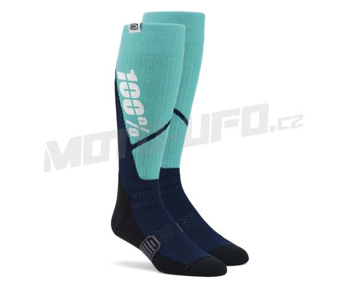 Ponožky TORQUE MX, 100% - USA (šedá/modrá)