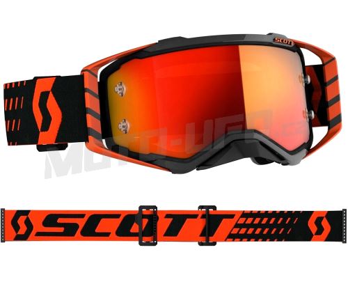 SCOTT brýle PROSPECT CH orange/black/orange chrome works – zrcadlové + čiré sklo