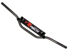 Řídítka (Pit B.) o průměru 22 mm s hrazdou a chráničem, RTECH (černá)