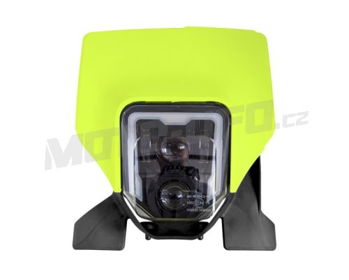 Přední maska vč. LED světla HUSQVARNA, RTECH (neon žluto-černá)