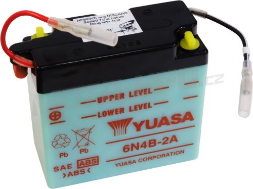 YUASA baterie 6N4B-2A (6V 4Ah)