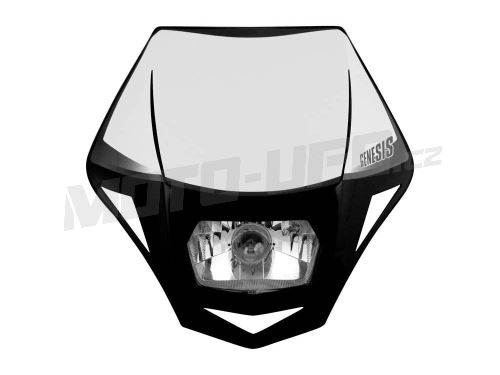 UNI přední maska včetně světla GENESIS, RTECH (černá)