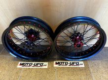 EXCEL G2 ProSeries zakázková supermoto kola BETA černá/červená/černá - sada (1)