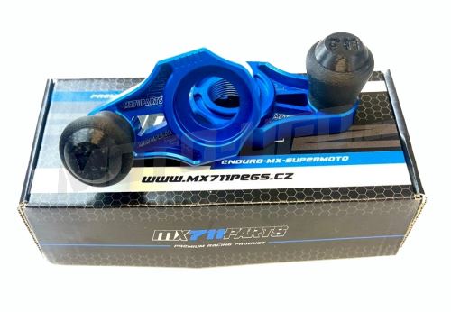 MX711 dorazy osy z. kola se slidery KTM 690, HQ 701, GAS 700SM modré