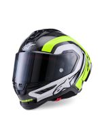 Přilba SUPERTECH R10 ARIUS, ALPINESTARS (karbon/žlutá fluo/bílá) 2026