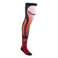 Ponožky pod ortézy KNEE BRACE, ALPINESTARS (červená fluo/bílá/černá) 2027