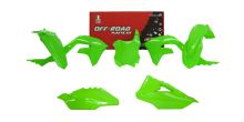 Sada plastů Kawasaki, RTECH (neon zelená, 5 dílů)